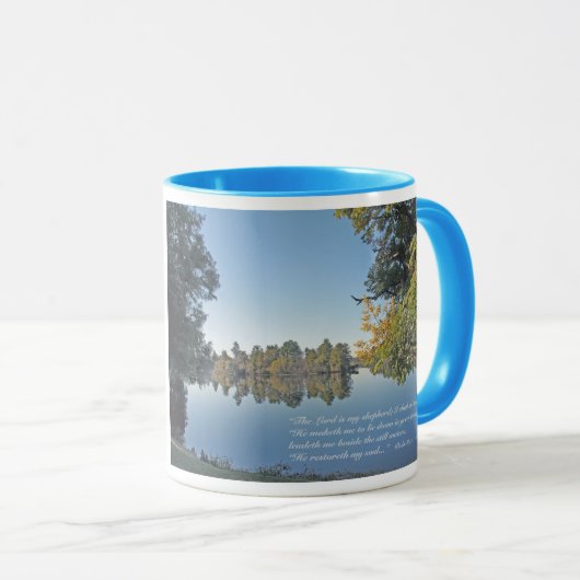 Psalm-23:1 - 3 Scripture-Tasse Tasse (VorderseiteRechts)
