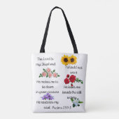 Psalm 23: 1--3 Shopping Tote Tasche (Rückseite)