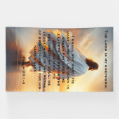 Psalm 23:1–3 Tranquil Walk with God Design Banner (Horizontal)
