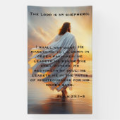 Psalm 23:1–3 Tranquil Walk with God Design Banner (Vertikal)