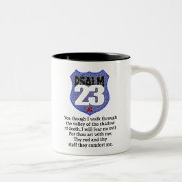Psalm 23 1:4 Der Herr ist mein Hirte Zweifarbige Tasse