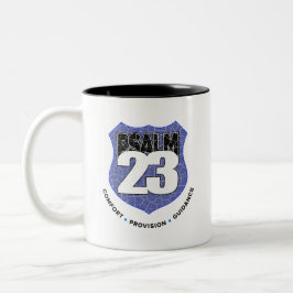 Psalm 23 1:4 Der Herr ist mein Hirte Zweifarbige Tasse