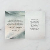 Psalm 23 1-4 Er restauriert mein Soul Kreuz Karte (Innenseite)