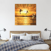 Psalm 23:1-6 Der Herr ist mein Schäfer Leinwanddruck (Insitu (Schlafzimmer))