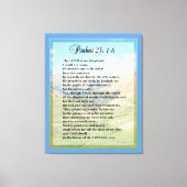 Psalm 23:1-6 Schrift Drucken Leinwanddruck (Vorderseite)