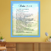 Psalm 23:1-6 Schrift Drucken Leinwanddruck (Insitu (Wohnzimmer))
