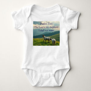 Psalm 23:1 Bibelvers Baby-Body Baby Strampler
