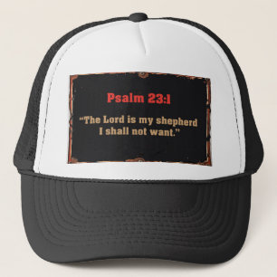 Psalm 23:1 Bibelvers christliche Trucker-Mütze Truckerkappe