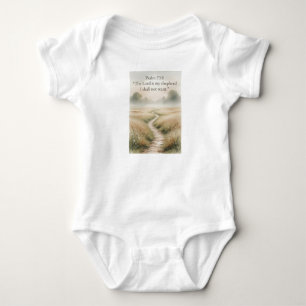 Psalm 23:1 Bibelvers christlicher Baby-Body Baby Strampler