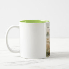 Psalm 23:1 Bibelvers christlicher Kaffeebecher Zweifarbige Tasse