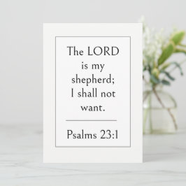 Psalm 23:1 Bibelvers, ermutigende Schrift,  Einladung