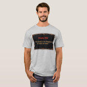 Psalm 23:1 Bibelvers Herren T-Shirt (Vorne ganz)