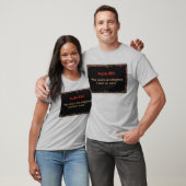 Psalm 23:1 Bibelvers Herren T-Shirt (Unisex)