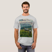 Psalm 23:1 Bibelvers Männer T-Shirt (Vorne ganz)