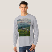 Psalm 23:1 Bible Verse Men's Long Sleeve Tee  (Vorne ganz)