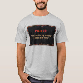 Psalm 23:1 Bible Verse Men's Tee Shirt