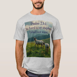 Psalm 23:1 Bible Verse Men's Tee Shirt
