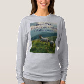 Psalm 23:1 Bible Verse Women's Long Sleeve Tee (Vorderseite)