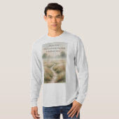 Psalm 23:1 Christian Männer Langarm T-Shirt (Vorne ganz)