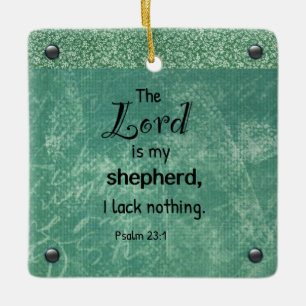 Psalm 23:1 Christliche Typografie-Design Keramikornament