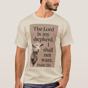 Psalm 23:1 Christliches Lamm Herren T-Shirt