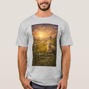 Psalm 23:1 Christliches Lamm Herren T-Shirt