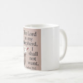 Psalm 23:1 Christliches Lamm-Kaffeetasse Kaffeetasse (VorderseiteRechts)