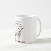 Psalm 23:1 Christliches Lamm-Kaffeetasse Kaffeetasse (VorderseiteRechts)