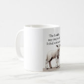 Psalm 23:1 Christliches Lamm-Kaffeetasse Kaffeetasse (Vorderseite Links)