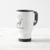 Psalm 23:1 Christliches Lamm-Reisemug Reisebecher (VorderseiteRechts)