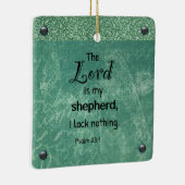 Psalm 23:1 Christliches Typografie-Design Keramikornament (Rechts)