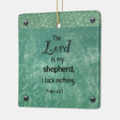 Psalm 23:1 Christliches Typografie-Design Keramikornament (Links)