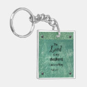 Psalm 23:1 Christliches Typografie-Design Schlüsselanhänger (Vorderseite links)