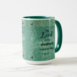 Psalm 23:1 Christliches Typografie-Design Tasse