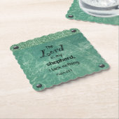 Psalm 23:1 Christliches Typografie-Design Untersetzer (angewinkelt)