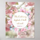 Psalm 23 : 1 - Der Herr ist mein Herr Poster (Vorne)