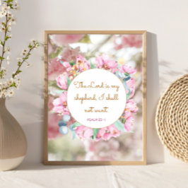 Psalm 23 : 1 - Der Herr ist mein Herr Poster