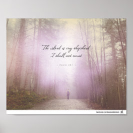 Psalm 23:1 - Der Herr ist mein Hirte Poster