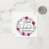 Psalm 23:1 Der Herr ist meine Hirtenblorbibel Mitteilungskarte (Vorderseite/Rückseite Beispiel)