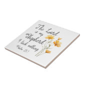 Psalm 23:1 Der Herr ist meine Hirtengelbe Blume Fliese (Seite)