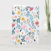 Psalm 23:1 Floral Greeting Card Karte (Rückseite)