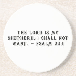 Psalm 23:1 Geschenktasse Getränkeuntersetzer
