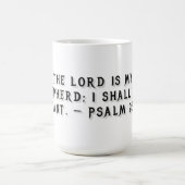 Psalm 23:1 Geschenktasse Kaffeetasse (Mittel)