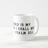 Psalm 23:1 Geschenktasse Kaffeetasse (VorderseiteRechts)