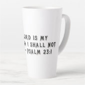 Psalm 23:1 Geschenktasse Milchtasse (Rechte Ecke)