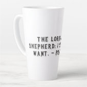 Psalm 23:1 Geschenktasse Milchtasse (Linke Ecke)