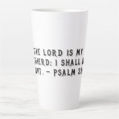 Psalm 23:1 Geschenktasse Milchtasse (Vorderseite)