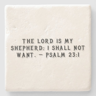 Psalm 23:1 Geschenkuntersetzer Steinuntersetzer