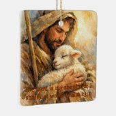 Psalm 23:1 Good Shepherd Square Ornament (Rechts)