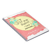 Psalm 23:1 Inspirational Bible Verse - Notebook Notizblock (Rechte Seite)